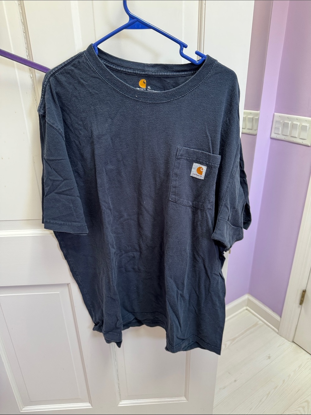 Carhartt Men’s Dark Navy Pocket Tee - Short Sleeve Work Shirt